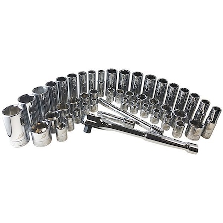 Atd Tools ATD 47-Piece 3/8-inch Drive 6-Point SAE and Metric Pro Socket Set 1245